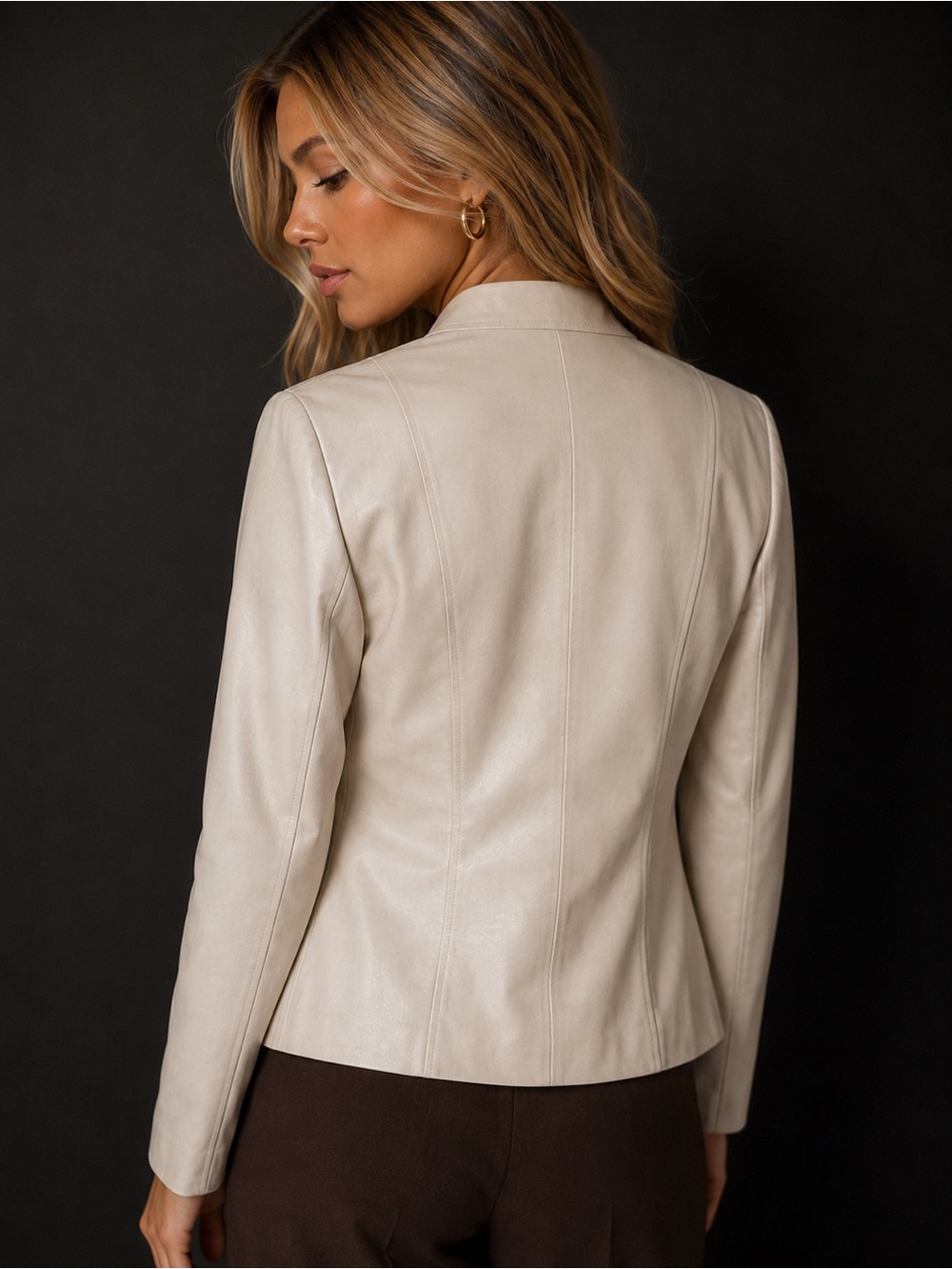 Talbots No Collar Blazer Style Jacket - Picture 2 of 5